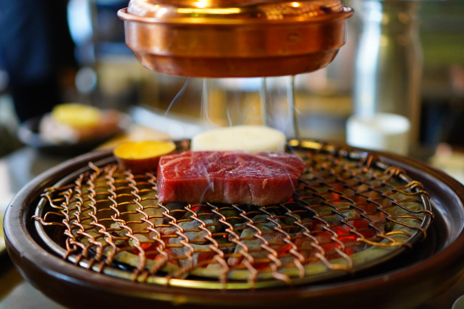 Korean BBQ on Charcoal Stove
